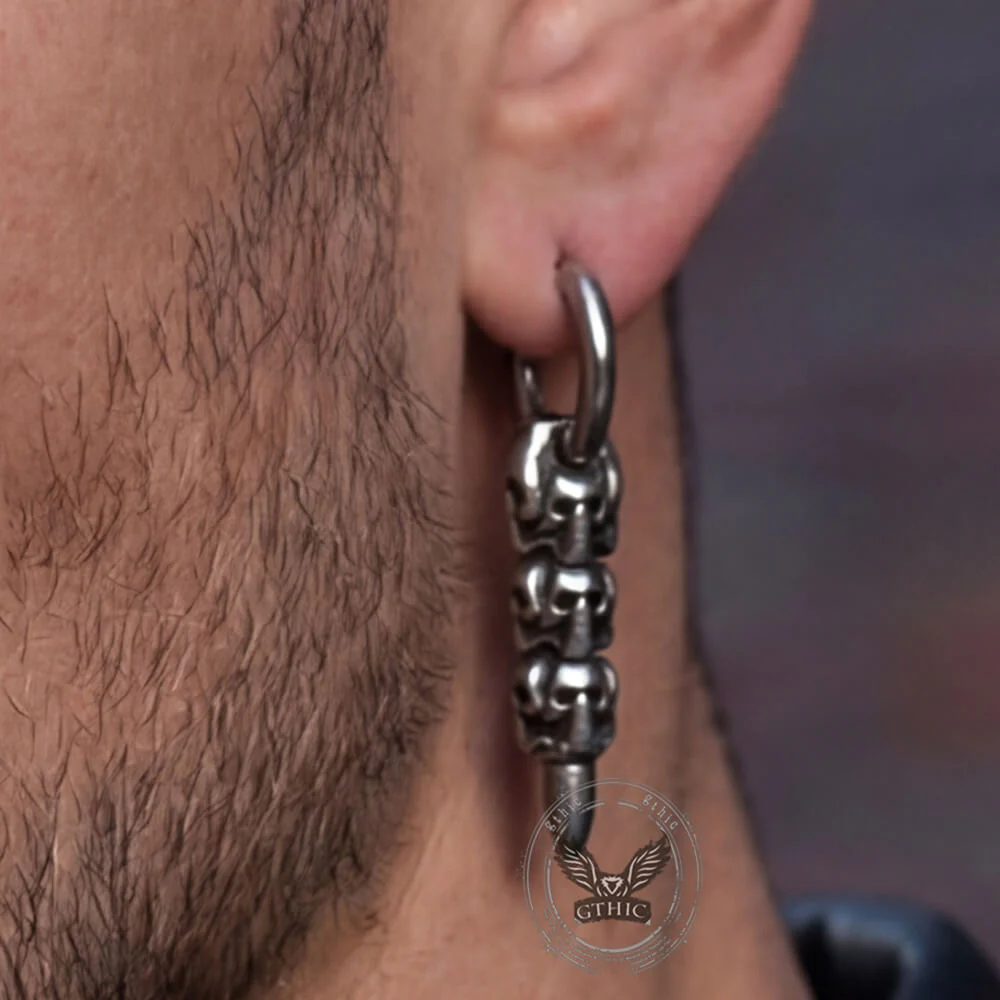 17936-vintage-stacked-skull-bullet-stainless-steel-earrings-3.webp Vintage Stacked Skull Bullet Stainless Steel Earrings