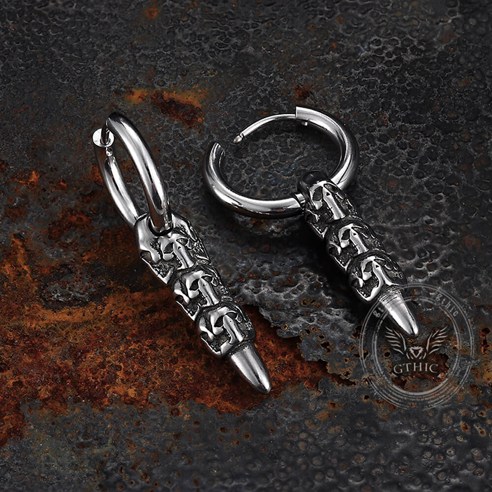 17936-vintage-stacked-skull-bullet-stainless-steel-earrings-7.jpg Vintage Stacked Skull Bullet Stainless Steel Earrings