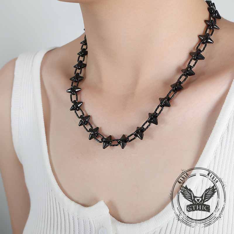 17945-simple-rhombus-stitching-stainless-steel-necklace-3.jpg Simple Rhombus Stitching Stainless Steel Necklace