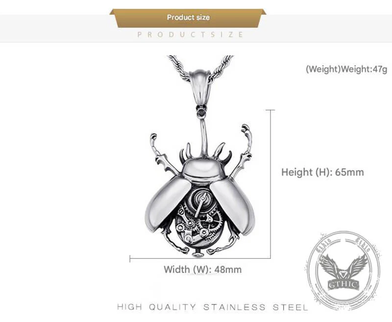17970-punk-mechanical-gear-beetle-stainless-steel-pendant-10.webp Punk Mechanical Gear Beetle Stainless Steel Pendant