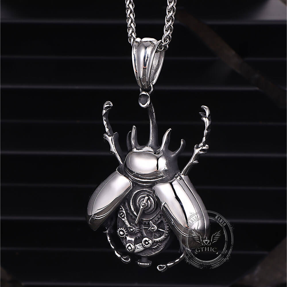 17970-punk-mechanical-gear-beetle-stainless-steel-pendant-4.jpg Punk Mechanical Gear Beetle Stainless Steel Pendant