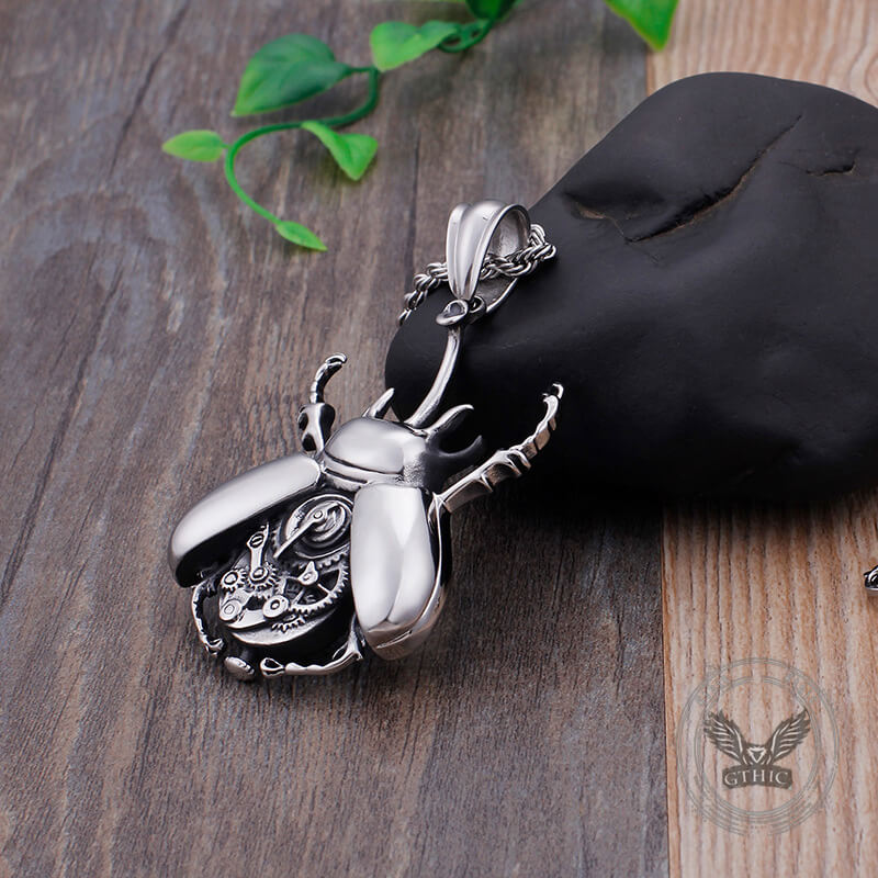 17970-punk-mechanical-gear-beetle-stainless-steel-pendant-9.jpg Punk Mechanical Gear Beetle Stainless Steel Pendant