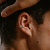 Punk Double-Sided Spiked Stainless Steel Earrings