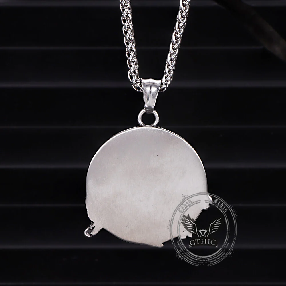 Punk Bull Charging Stainless Steel Animal Pendant