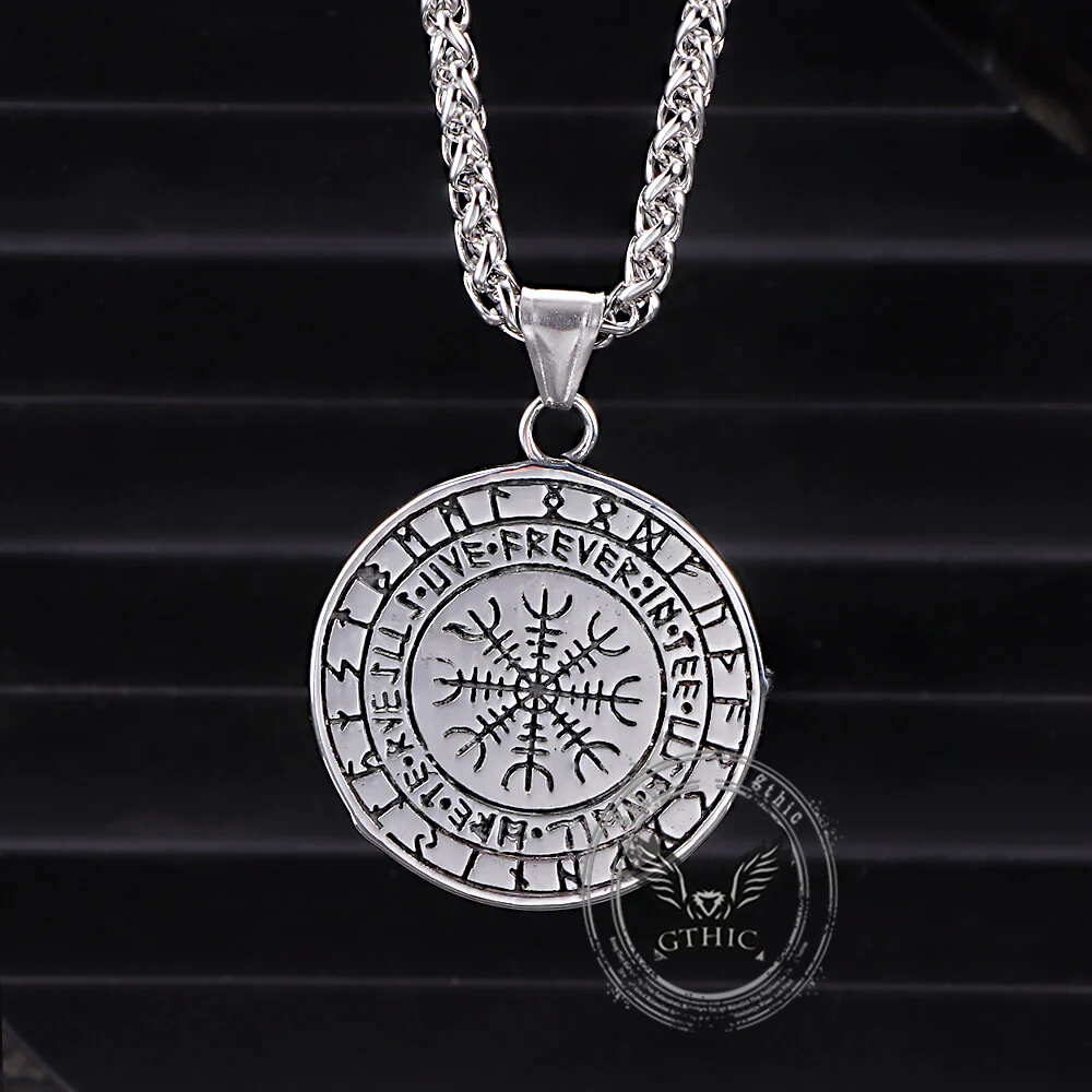 Vintage Viking Raven Stainless Steel Nordic Pendant