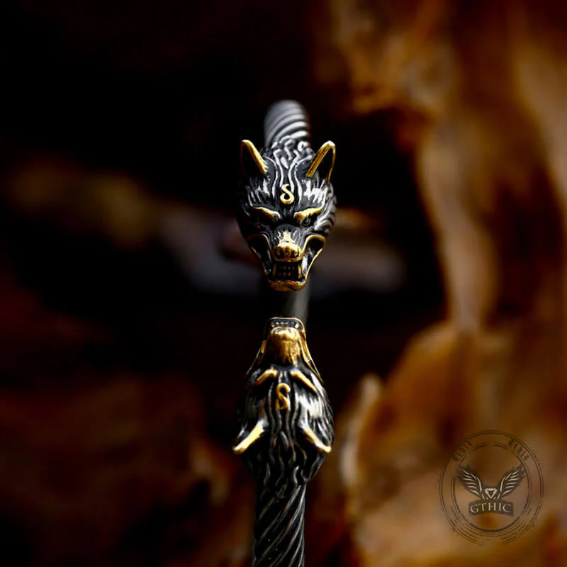 18025-viking-dominating-double-wolf-head-stainless-steel-open-bracelet-3.webp Viking Dominating Double Wolf Head Stainless Steel Open Bracelet