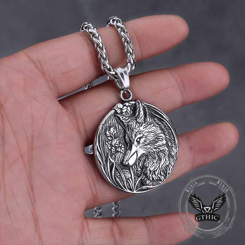 18040-vintage-odin-wolf-stainless-steel-viking-pendant-3.jpg Vintage Odin Wolf Stainless Steel Viking Pendant