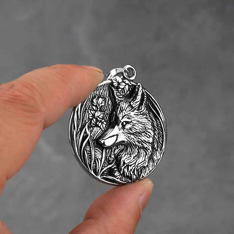 18040-vintage-odin-wolf-stainless-steel-viking-pendant-4.jpg Vintage Odin Wolf Stainless Steel Viking Pendant