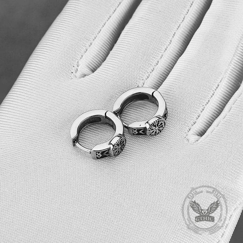 18043-vintage-compass-rune-stainless-steel-hoop-earrings-5.jpg Vintage Compass Rune Stainless Steel Hoop Earrings