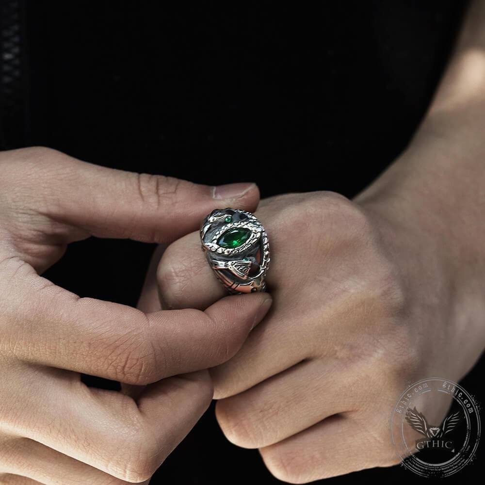 1805-power-snake-stainless-steel-beast-ring-2.jpg Power Snake Stainless Steel Beast Ring