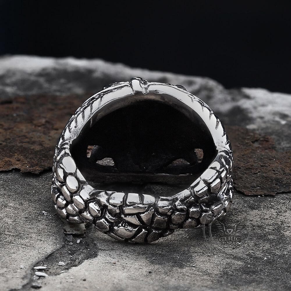 1805-power-snake-stainless-steel-beast-ring-7.jpg Power Snake Stainless Steel Beast Ring