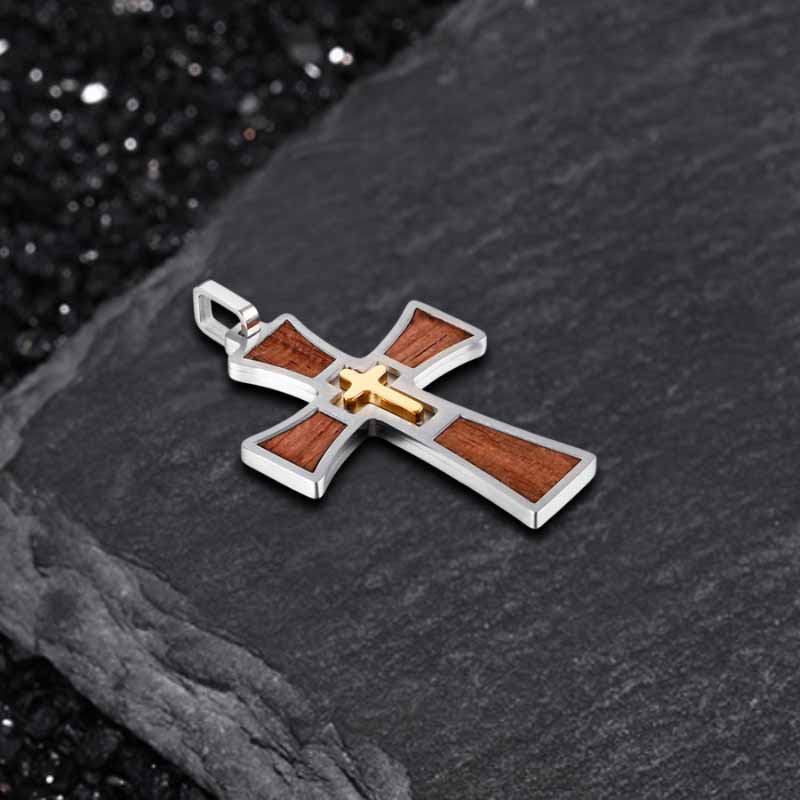 Vintage Multi-Layered Cross Stainless Steel Pendant
