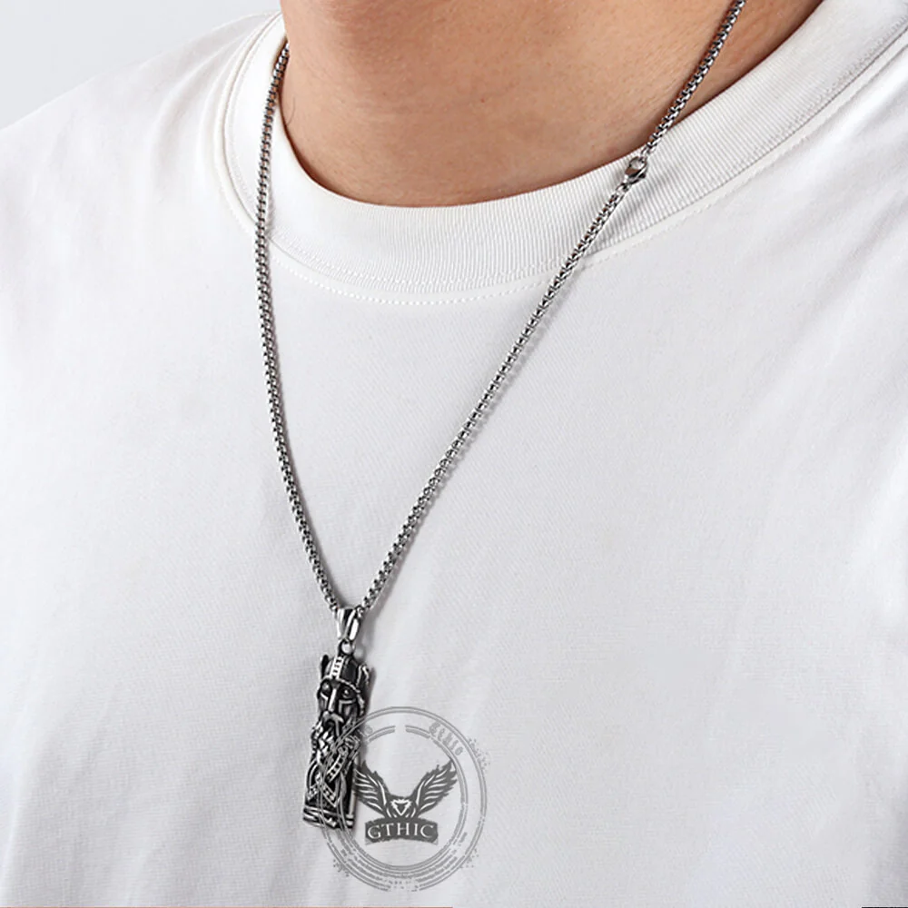 18288-viking-odin-portrait-warrior-stainless-steel-pendant-3.webp Viking Odin Portrait Warrior Stainless Steel Pendant