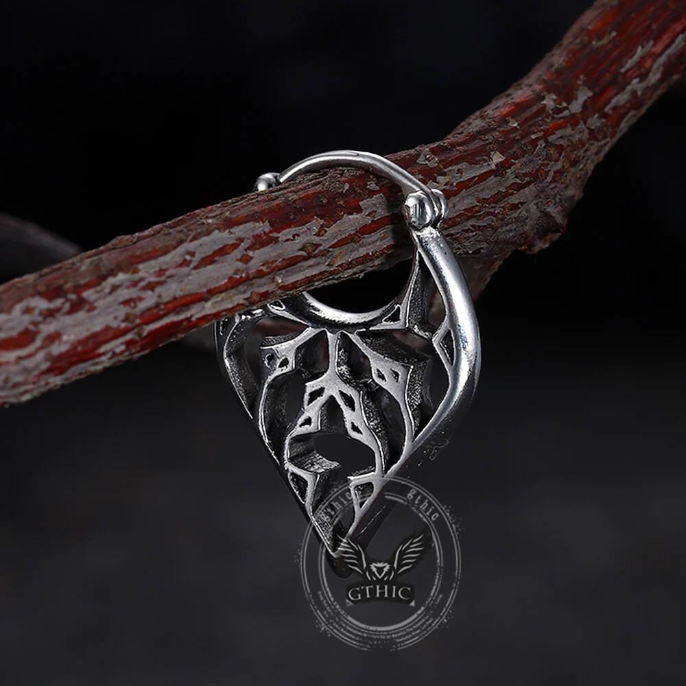 Stylish Openwork Carved Stainless Steel Earrings