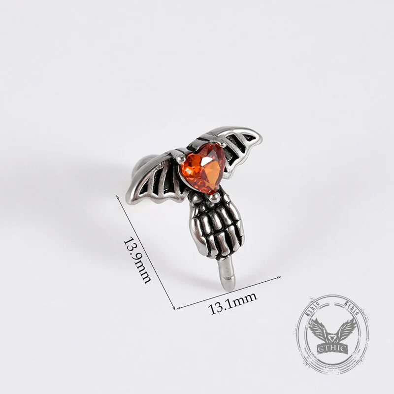 18407-gothic-red-zircon-snake-stainless-steel-animal-piercing-earrings-10.webp Gothic Red Zircon Snake Stainless Steel Animal Piercing Earrings