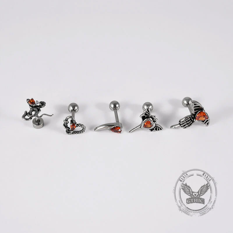 18407-gothic-red-zircon-snake-stainless-steel-animal-piercing-earrings-5.webp Gothic Red Zircon Snake Stainless Steel Animal Piercing Earrings