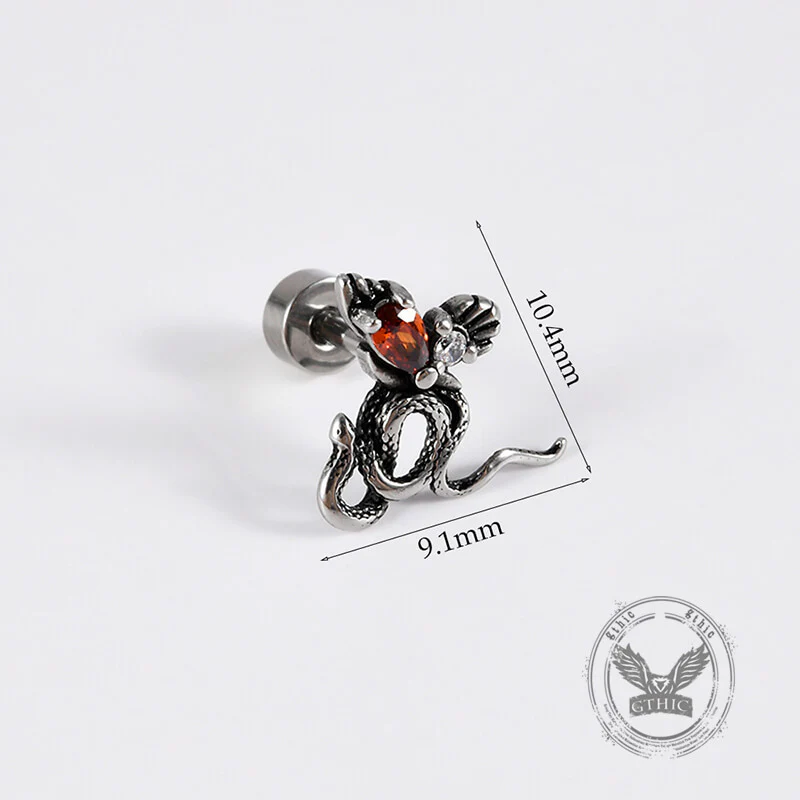 18407-gothic-red-zircon-snake-stainless-steel-animal-piercing-earrings-8.webp Gothic Red Zircon Snake Stainless Steel Animal Piercing Earrings