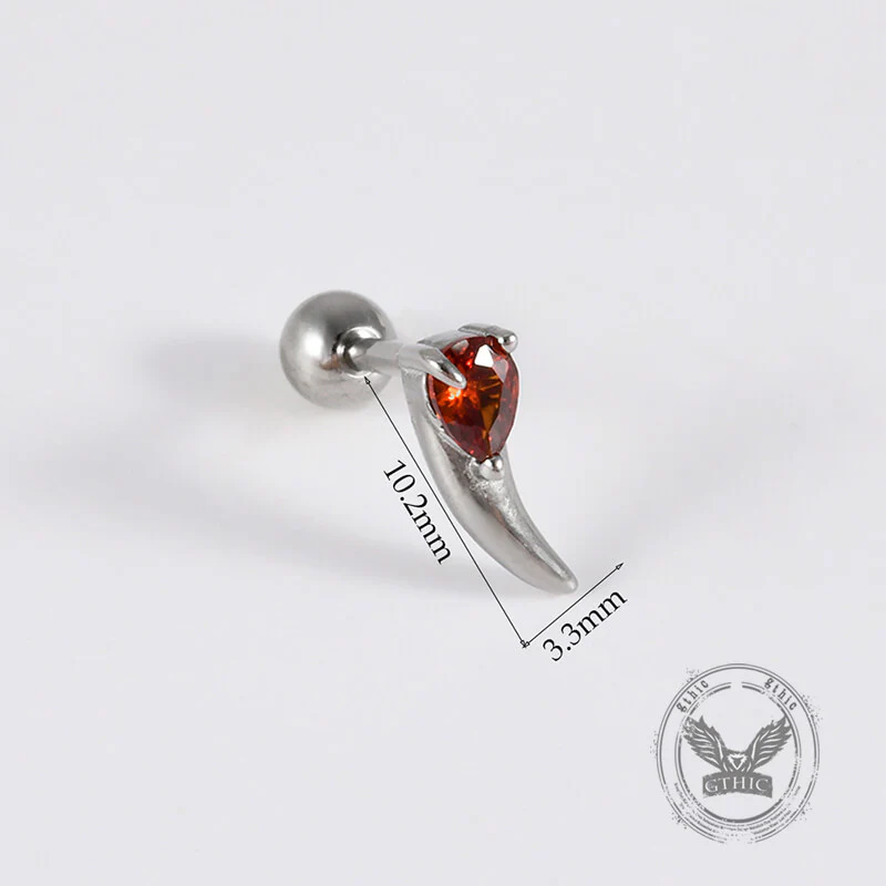18407-gothic-red-zircon-snake-stainless-steel-animal-piercing-earrings-9.webp Gothic Red Zircon Snake Stainless Steel Animal Piercing Earrings