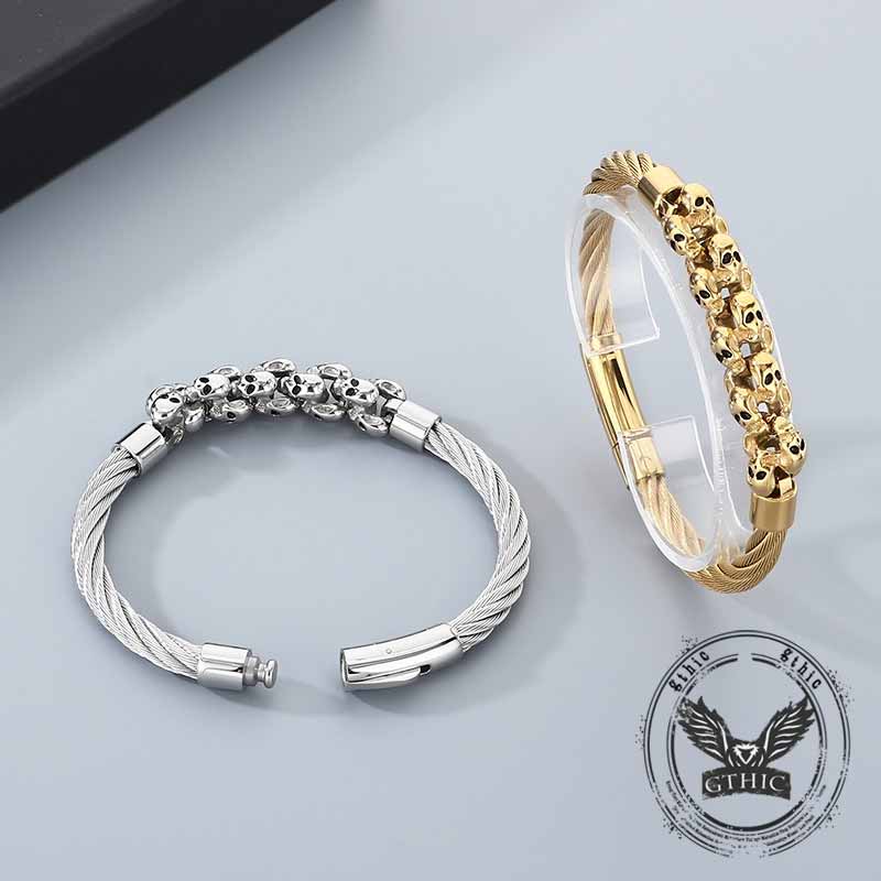 18413-punk-skull-wire-splicing-stainless-steel-bracelet-5.jpg Punk Skull Wire Splicing Stainless Steel Bracelet