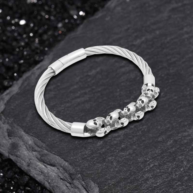 18413-punk-skull-wire-splicing-stainless-steel-bracelet-6.jpg Punk Skull Wire Splicing Stainless Steel Bracelet