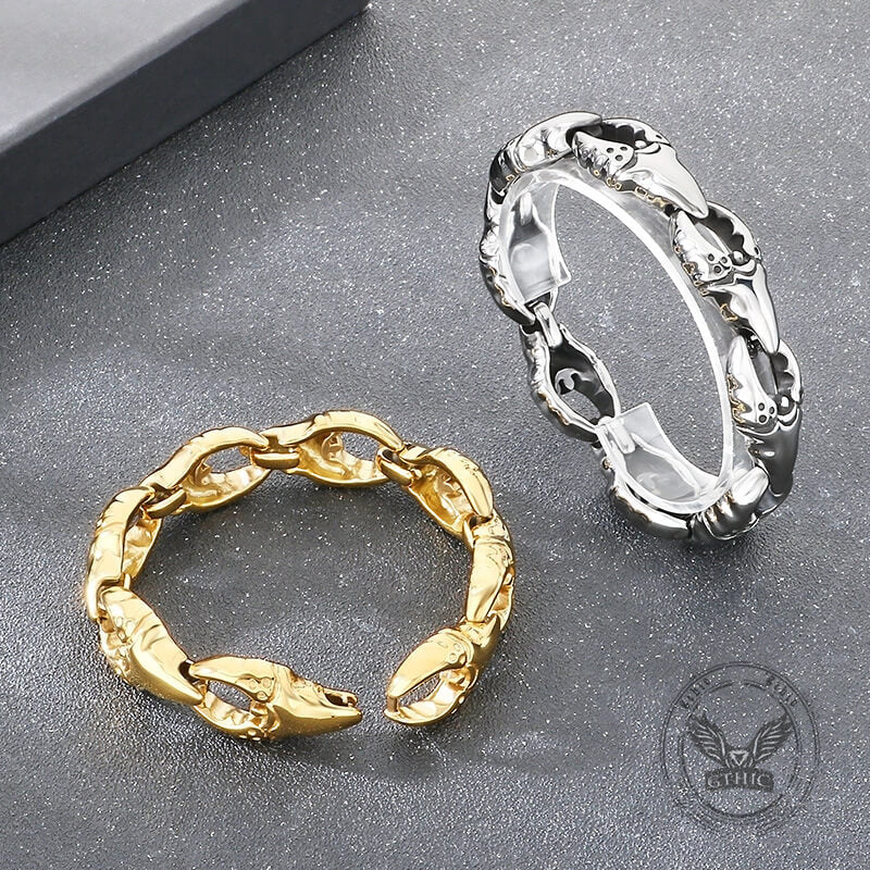 18423-punk-crab-claw-interlocking-stainless-steel-bracelet-3.jpg Punk Crab Claw Interlocking Stainless Steel Bracelet