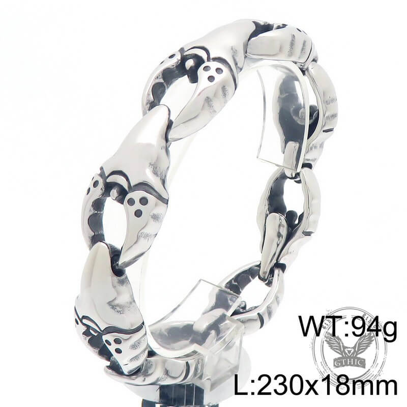 18423-punk-crab-claw-interlocking-stainless-steel-bracelet-8.jpg Punk Crab Claw Interlocking Stainless Steel Bracelet