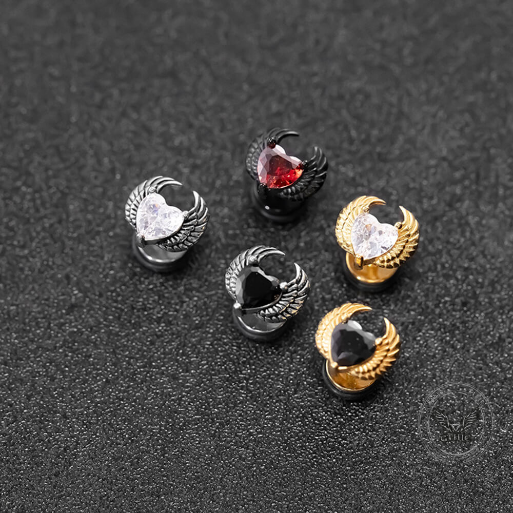 18463-punk-zircon-heart-wing-stainless-steel-stud-earrings-1.jpg Punk Zircon Heart Wing Stainless Steel Stud Earrings