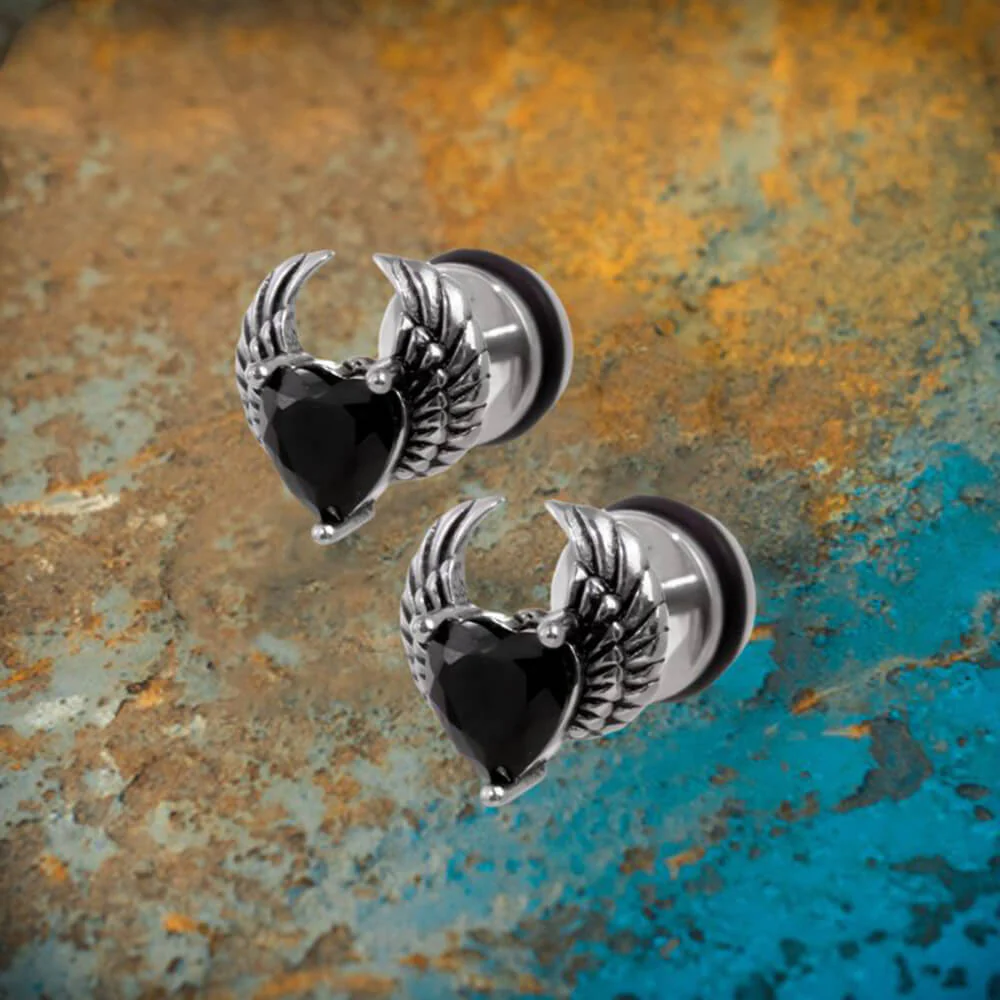 18463-punk-zircon-heart-wing-stainless-steel-stud-earrings-6.webp Punk Zircon Heart Wing Stainless Steel Stud Earrings