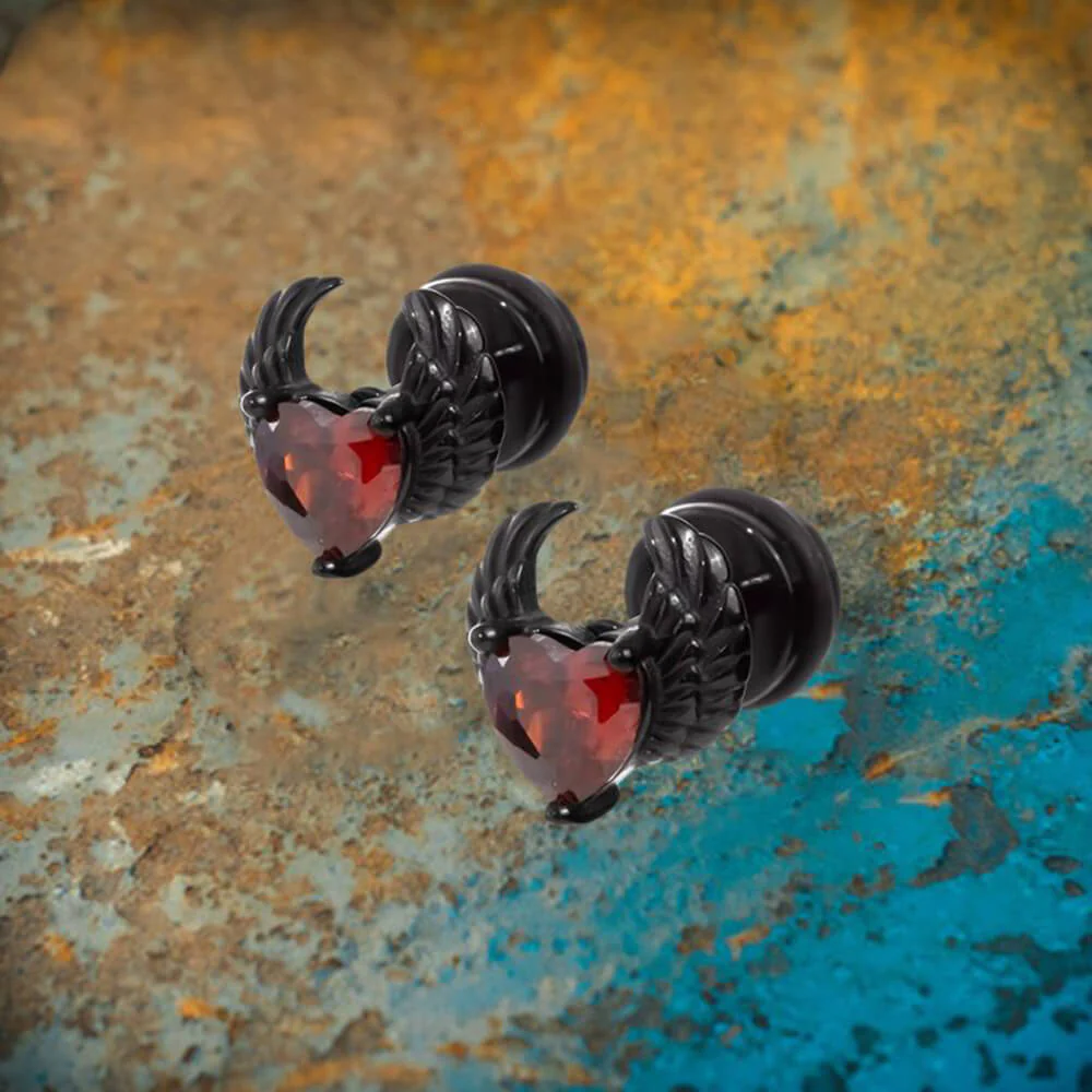 18463-punk-zircon-heart-wing-stainless-steel-stud-earrings-7.webp Punk Zircon Heart Wing Stainless Steel Stud Earrings