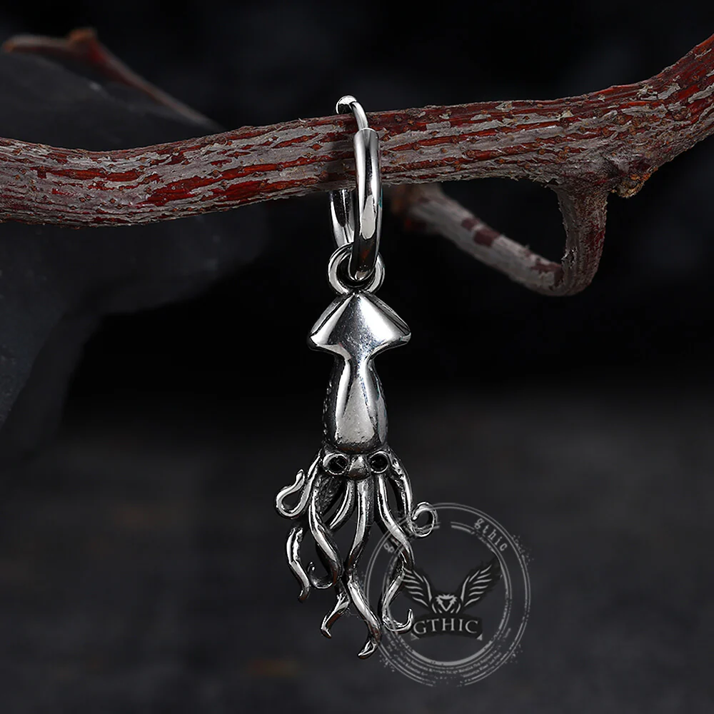 18541-punk-squid-stainless-steel-marine-hoop-earrings-4.webp Punk Squid Stainless Steel Marine Hoop Earrings