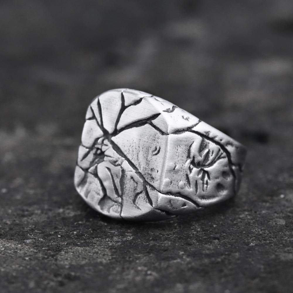 1871-cracked-stone-texture-stainless-steel-ring-3.jpg Cracked Stone Texture Stainless Steel Ring