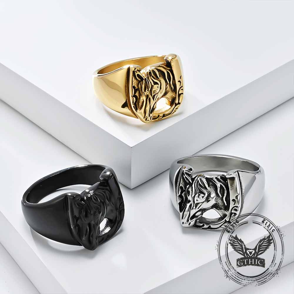 18717-vintage-horseshoe-horse-head-stainless-steel-ring-1.jpg Vintage Horseshoe Horse Head Stainless Steel Ring