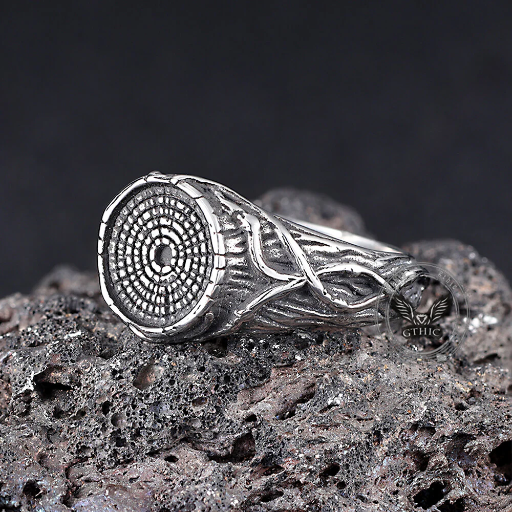 18760-vintage-textured-tree-stump-stainless-steel-ring-8.webp Vintage Textured Tree Stump Stainless Steel Ring
