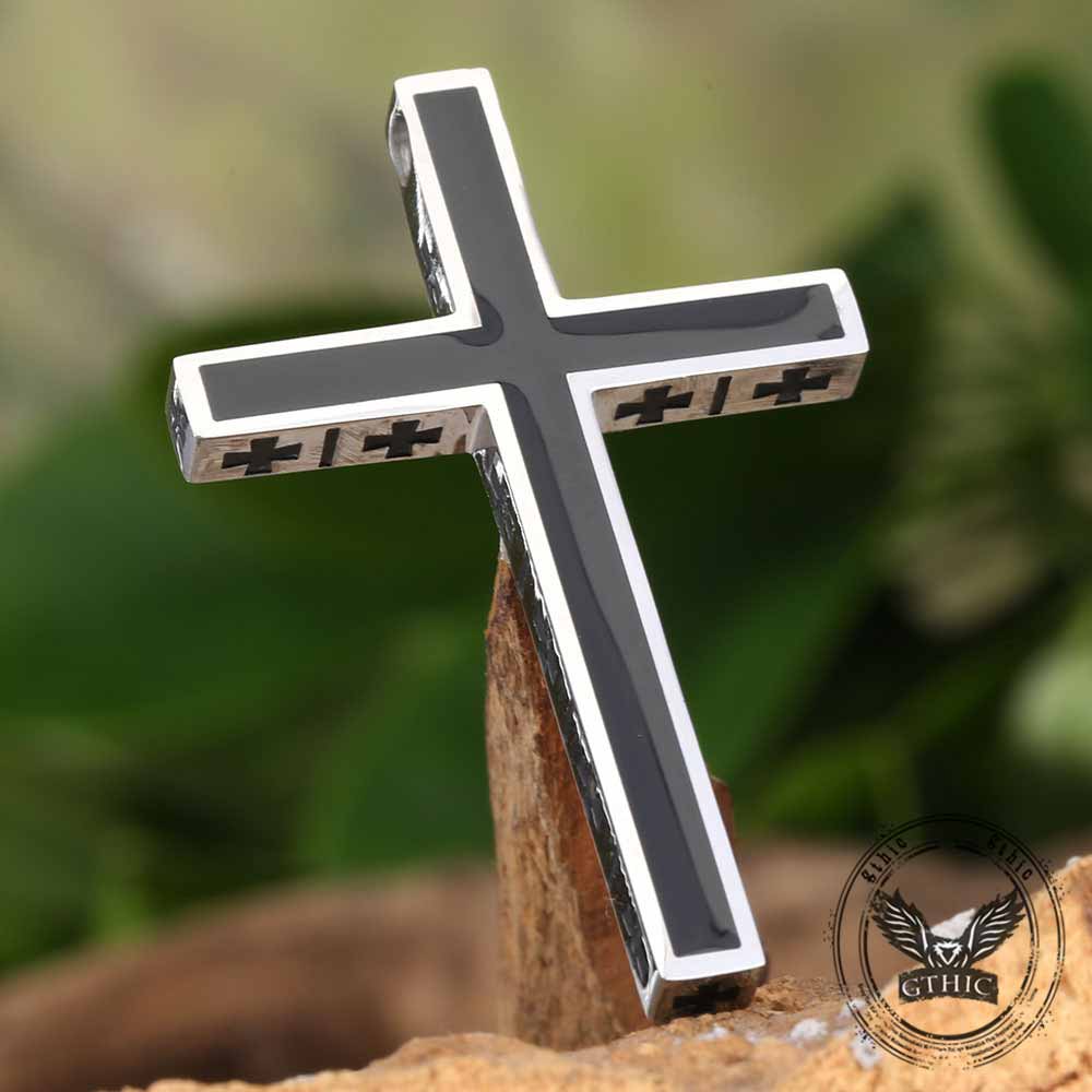 Vintage Multiple Cross Stainless Steel Pendant