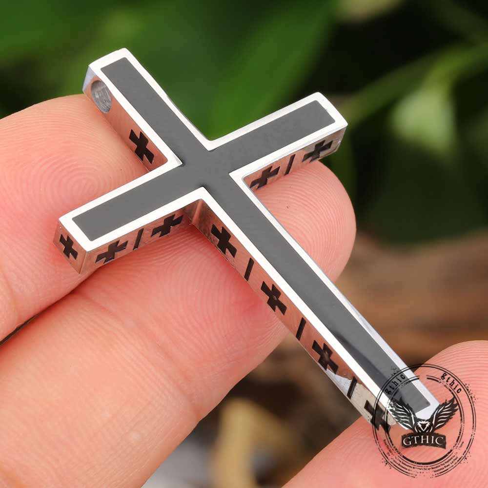 18782-vintage-multiple-cross-stainless-steel-pendant-2.jpg Vintage Multiple Cross Stainless Steel Pendant