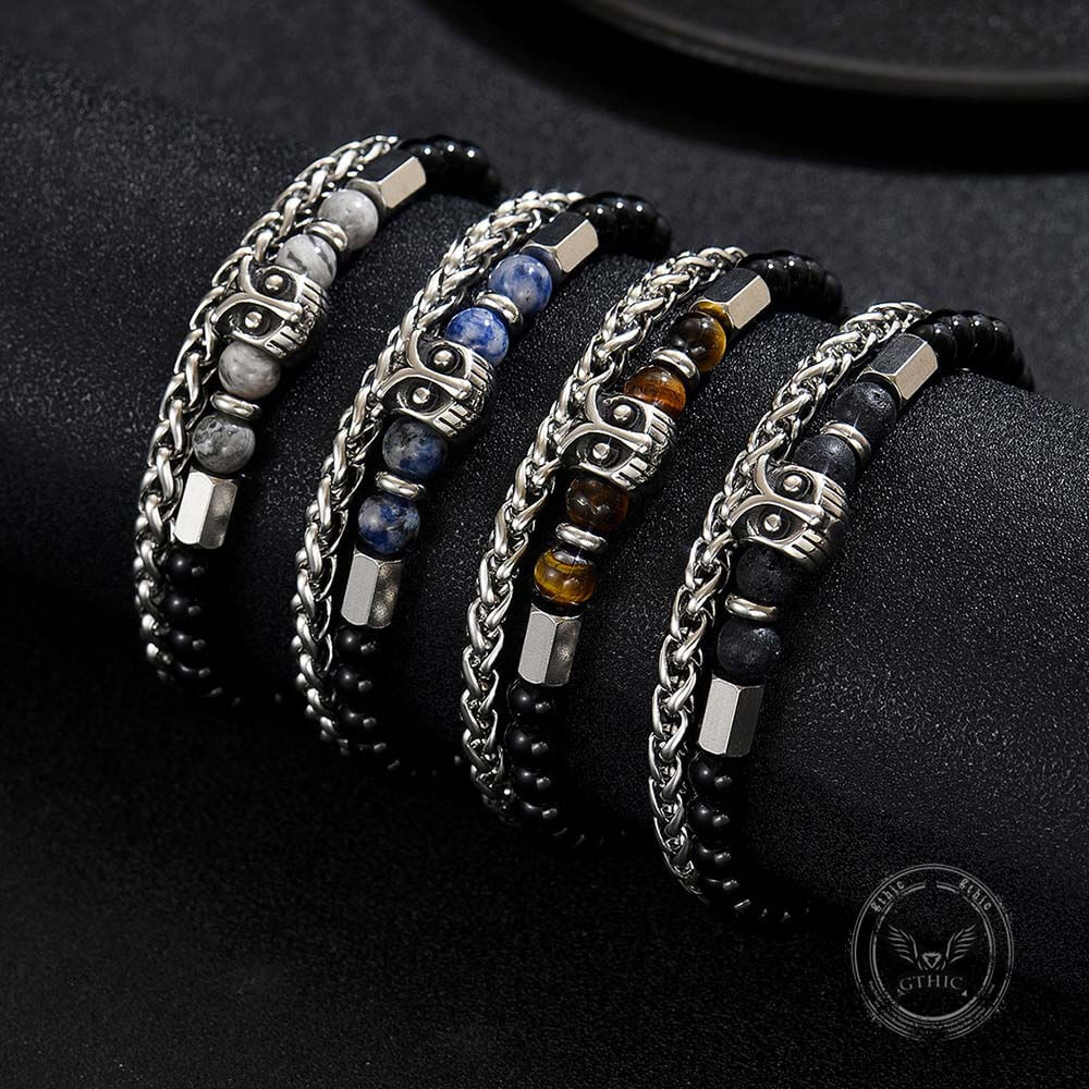 18934-fashion-owl-double-chain-glass-crystal-stainless-steel-bracelet-1.jpg Fashion Owl Double Chain Glass Crystal Stainless Steel Bracelet