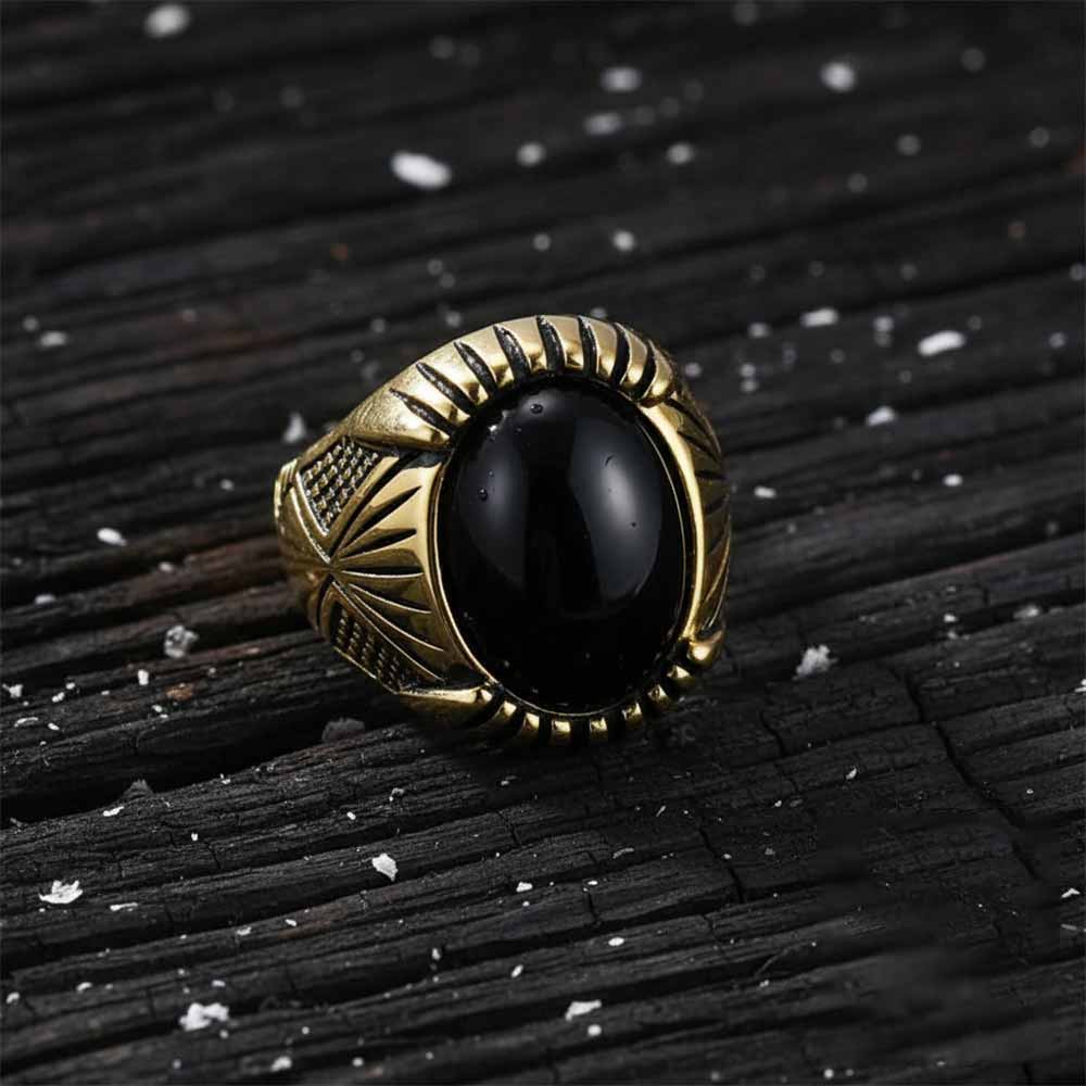 18985-punk-black-gemstone-stainless-steel-biker-ring-4.jpg Punk Black Gemstone Stainless Steel Biker Ring