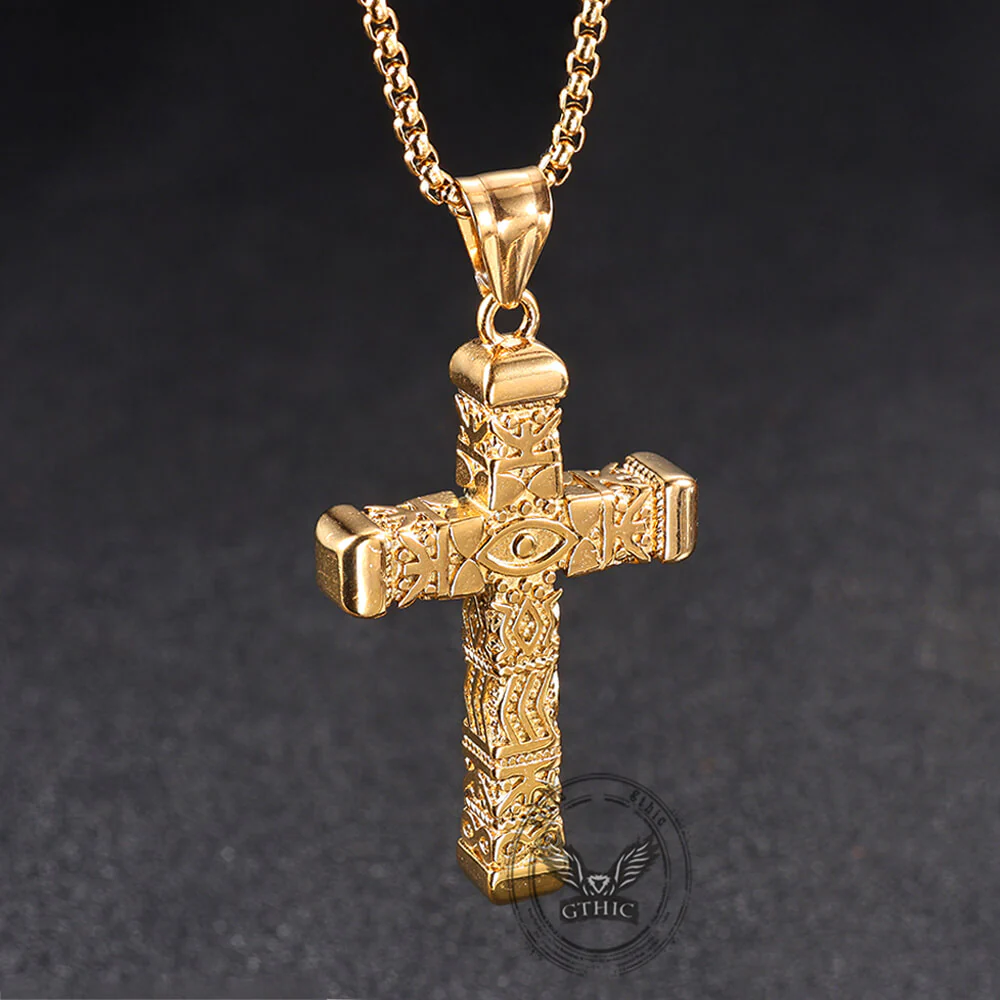 19033-vintage-all-seeing-eye-stainless-steel-cross-pendant-11.webp Vintage All-Seeing Eye Stainless Steel Cross Pendant