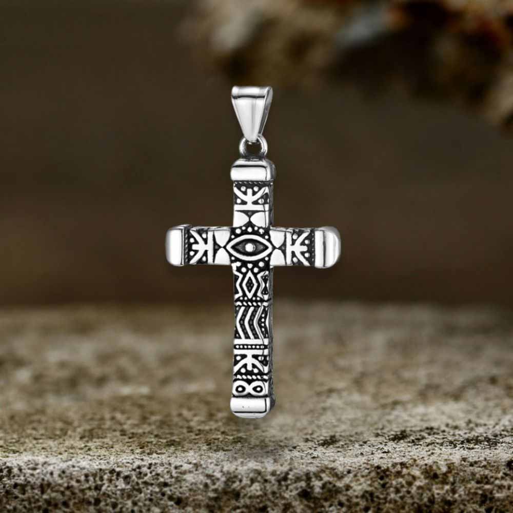 19033-vintage-all-seeing-eye-stainless-steel-cross-pendant-12.jpg Vintage All-Seeing Eye Stainless Steel Cross Pendant