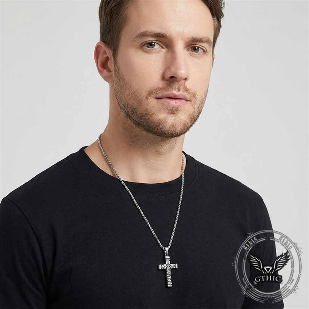 19033-vintage-all-seeing-eye-stainless-steel-cross-pendant-2.jpg Vintage All-Seeing Eye Stainless Steel Cross Pendant