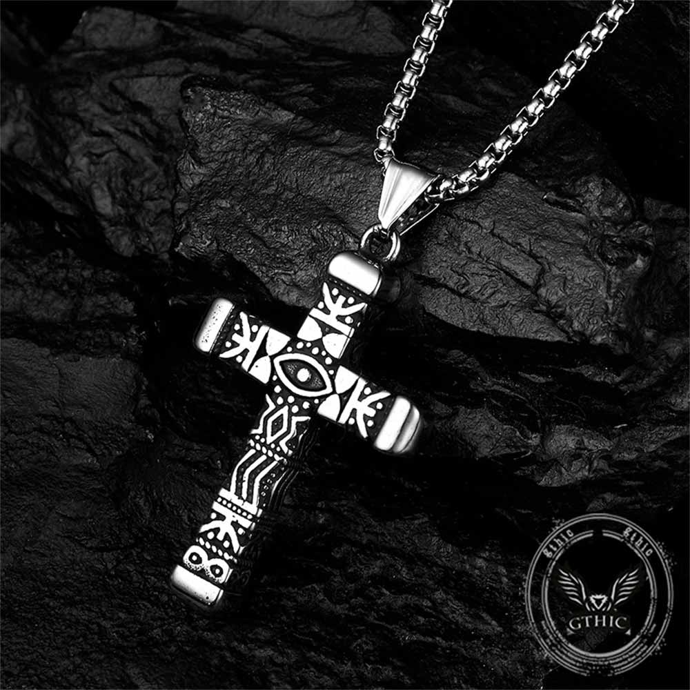 19033-vintage-all-seeing-eye-stainless-steel-cross-pendant-5.jpg Vintage All-Seeing Eye Stainless Steel Cross Pendant