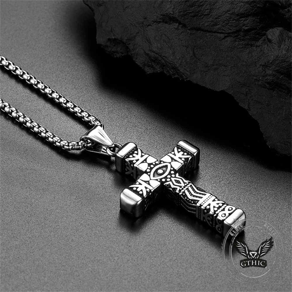 19033-vintage-all-seeing-eye-stainless-steel-cross-pendant-6.jpg Vintage All-Seeing Eye Stainless Steel Cross Pendant