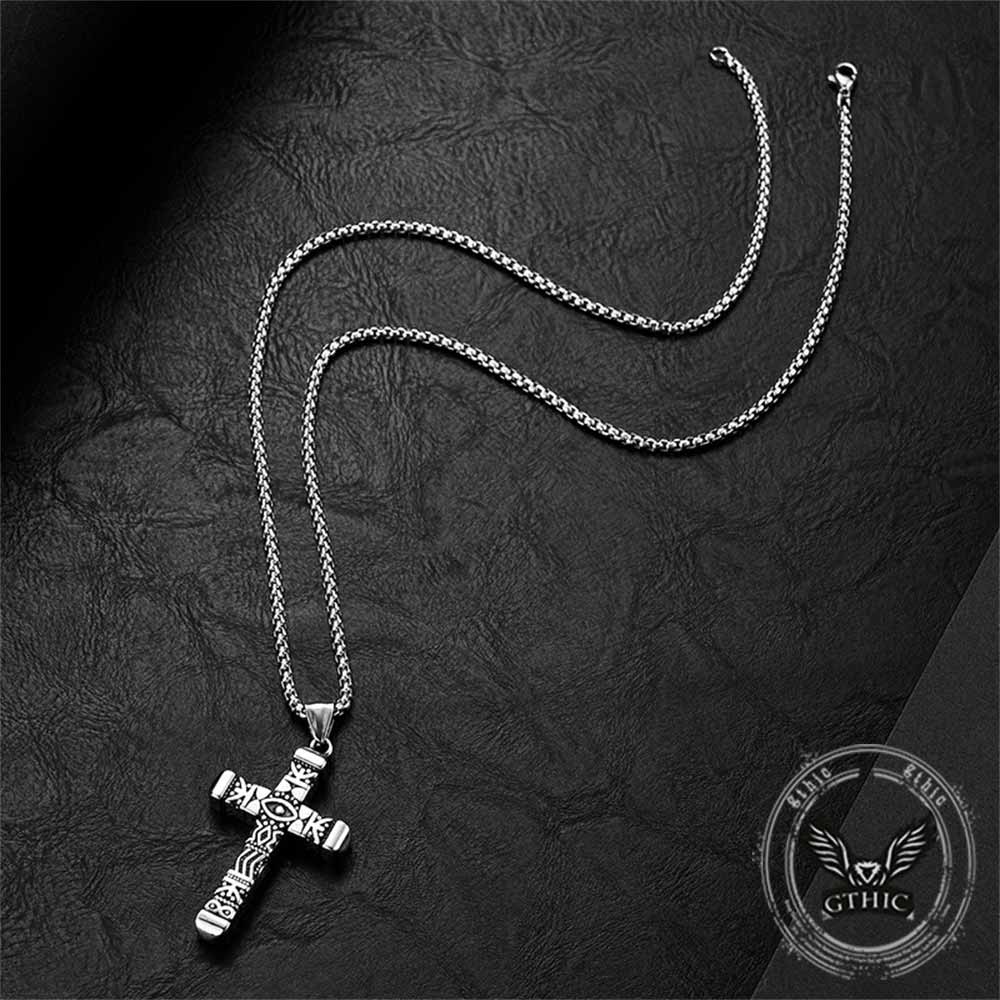 19033-vintage-all-seeing-eye-stainless-steel-cross-pendant-8.jpg Vintage All-Seeing Eye Stainless Steel Cross Pendant