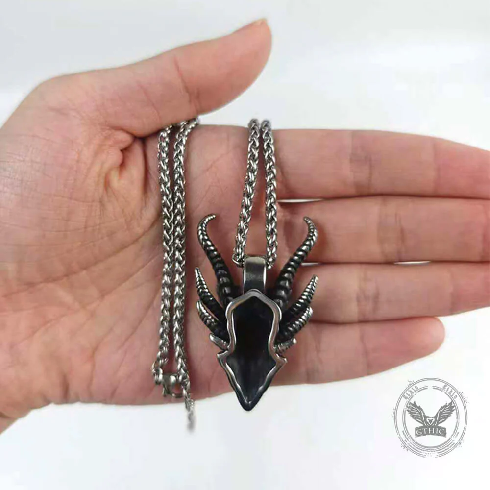 Vintage Evil Dragon Head Stainless Steel Pendant