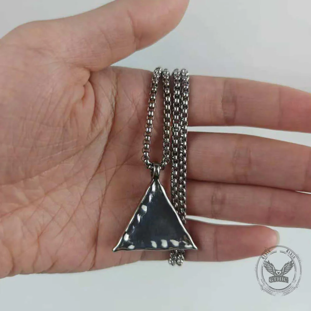 Hip-Hop Eye of Horus Stainless Steel Triangle Pendant