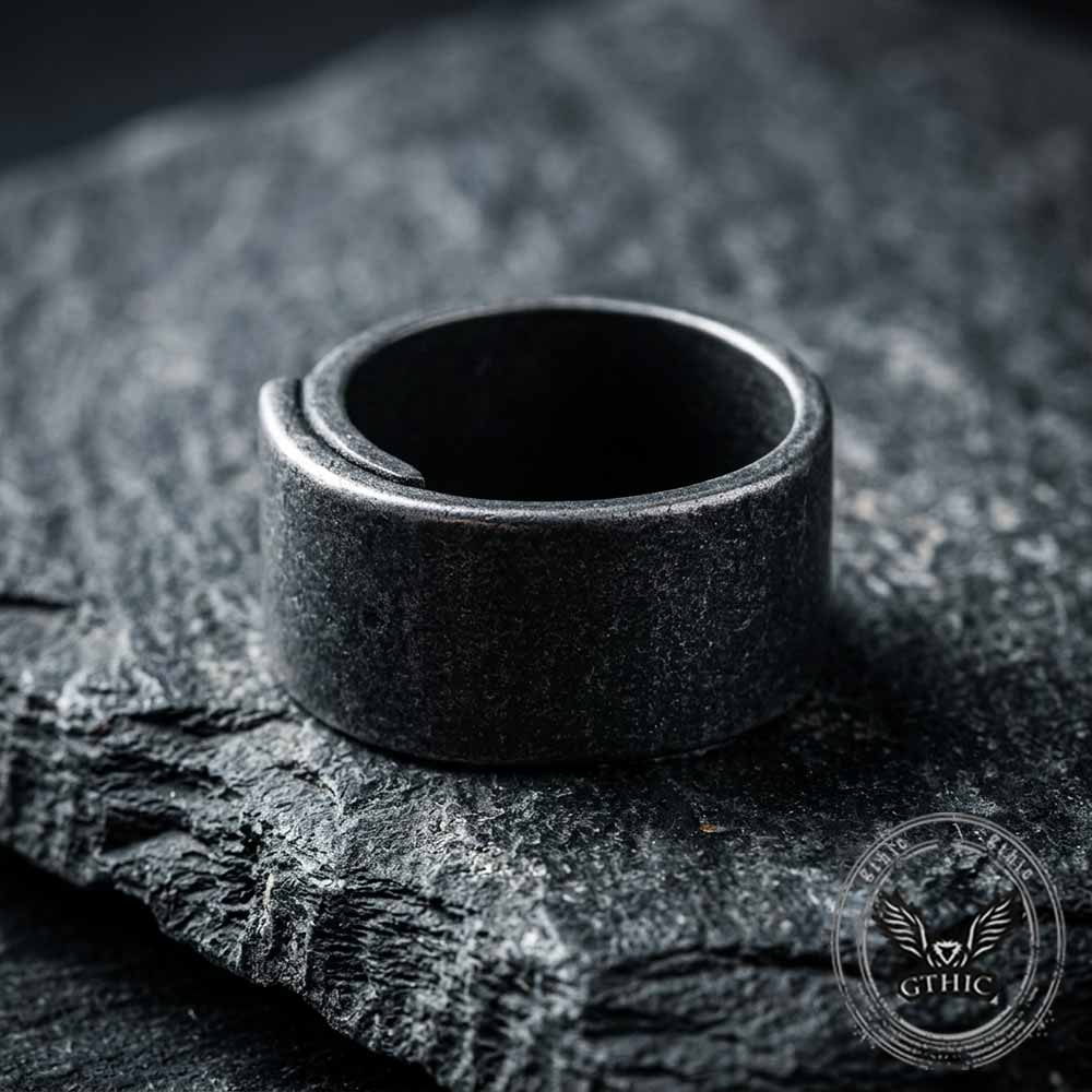 19227-retro-distressed-stainless-steel-wrap-band-ring-4.jpg Retro Distressed Stainless Steel Wrap Band Ring