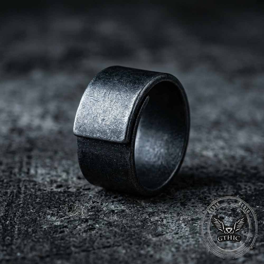 19227-retro-distressed-stainless-steel-wrap-band-ring-5.jpg Retro Distressed Stainless Steel Wrap Band Ring