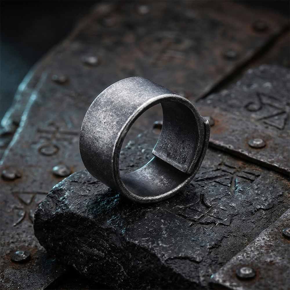 19228-stainless-steel-7-stainless-steel-7-variation-1.jpg Retro Distressed Stainless Steel Wrap Band Ring