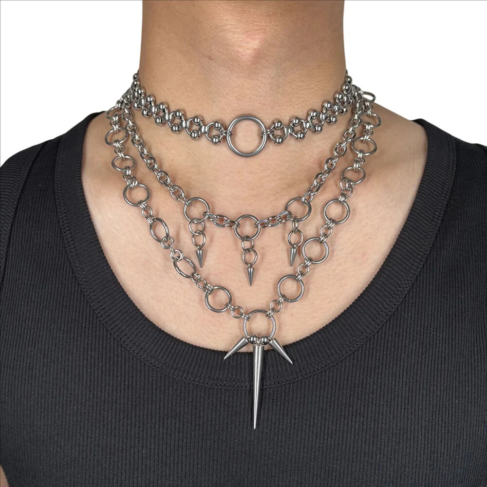 19257-hip-hop-punk-spiked-multi-layered-stainless-steel-necklace-3.webp Hip-Hop Punk Spiked Multi-Layered Stainless Steel Necklace