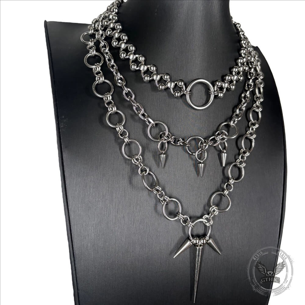 19257-hip-hop-punk-spiked-multi-layered-stainless-steel-necklace-4.jpg Hip-Hop Punk Spiked Multi-Layered Stainless Steel Necklace